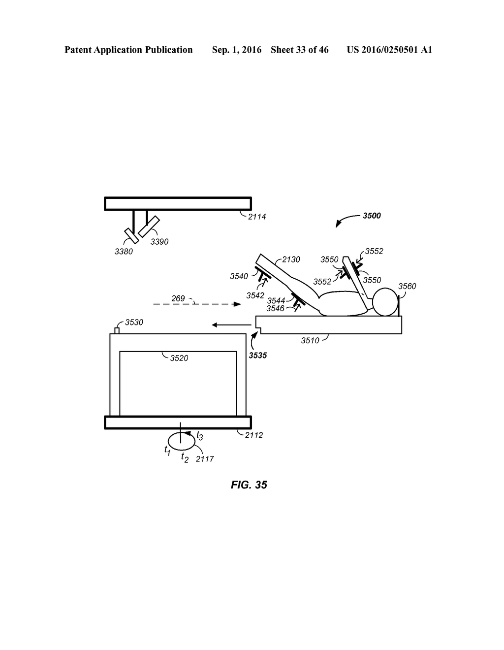 CHARGED PARTICLE TREATMENT, RAPID PATIENT POSITIONING APPARATUS AND METHOD     OF USE THEREOF - diagram, schematic, and image 34