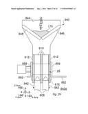 VERTICAL SHAFT HIGH-SHEAR MIXER FOR DE-AGGLOMERATION, AND ASSOCIATED     METHODS AND SYSTEMS diagram and image