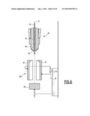 MACHINE FOR FORMING AND FILLING CONTAINERS COMPRISING A STABILIZATION AREA     FOR STABILIZING THE LIQUID INSIDE THE CONTAINERS diagram and image