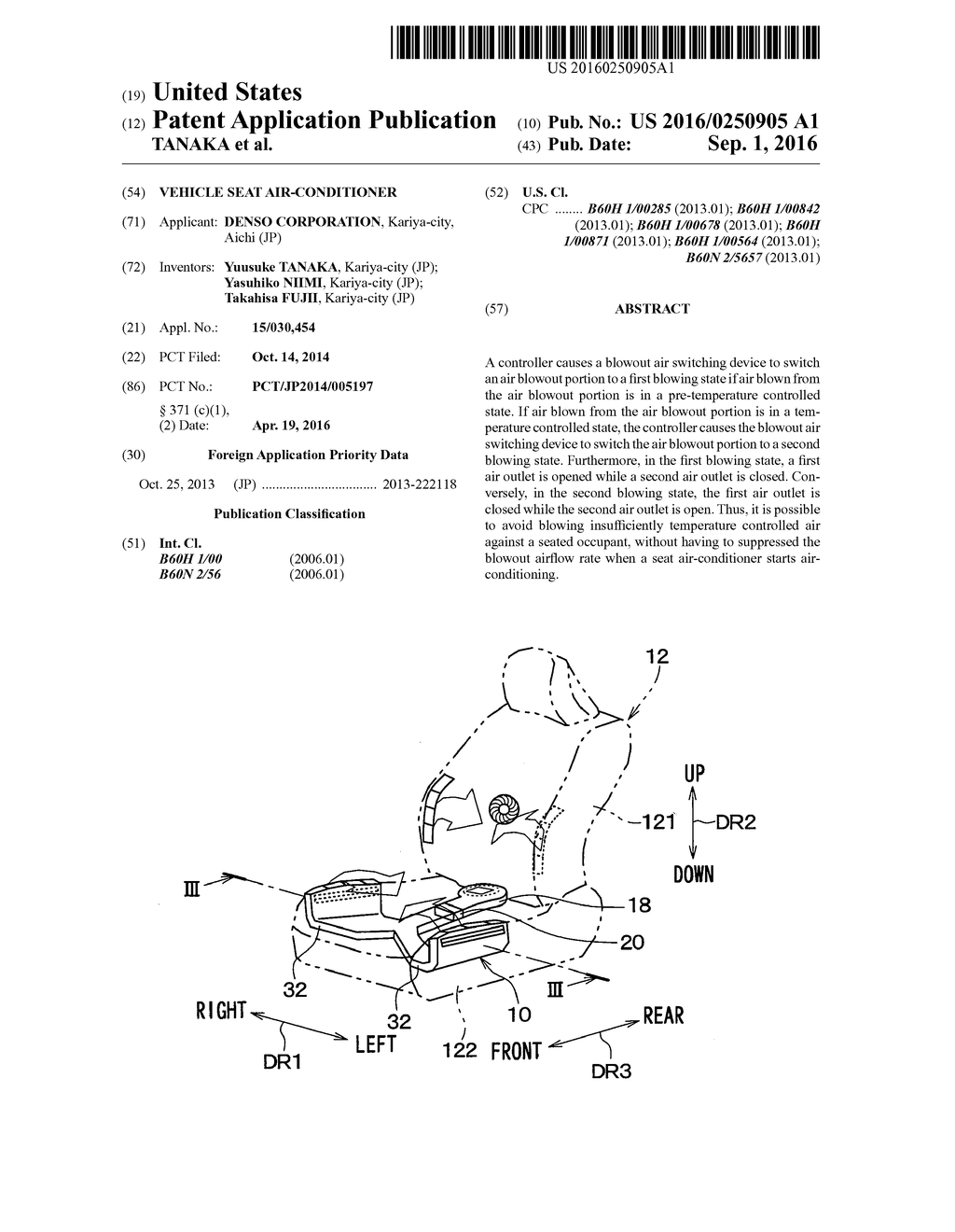 VEHICLE SEAT AIR-CONDITIONER - diagram, schematic, and image 01