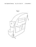Automobile seat divider - The Backseat Buddy diagram and image