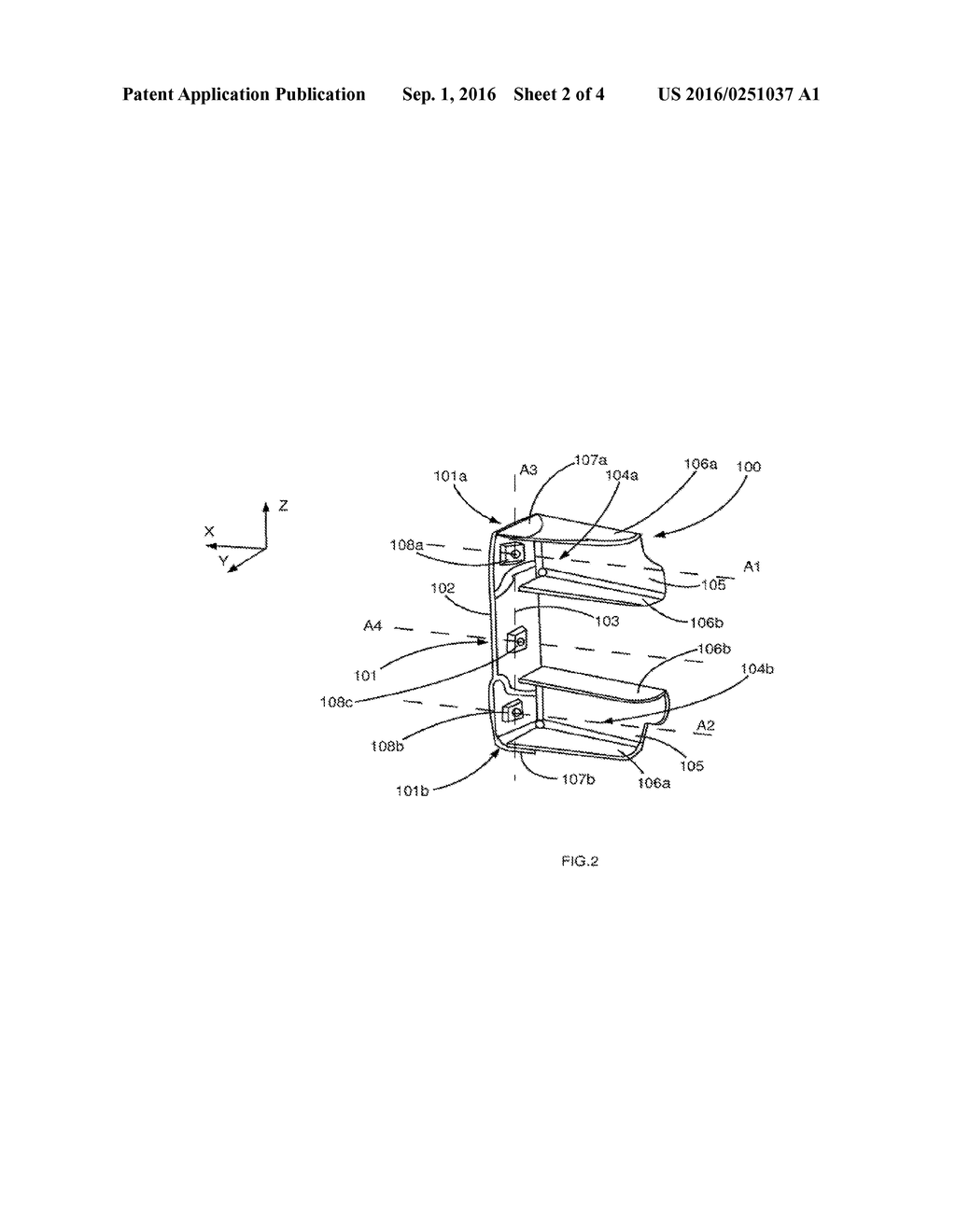 DEVICE FOR ATTACHING A CROSS-MEMBER OF A DRIVER'S COMPARTMENT OF A MOTOR     VEHICLE - diagram, schematic, and image 03