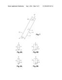 BLANK FOR ASSEMBLING A DEVICE FOR PACKAGING AT LEAST ONE WINDSCREEN WIPER diagram and image