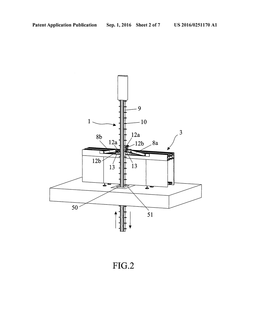 APPARATUS FOR TRANSFERRING SPECIMENS OF BIOLOGICAL MATERIAL BETWEEN     LABORATORY AUTOMATION SYSTEMS PLACED AT DIFFERENT HEIGHTS - diagram, schematic, and image 03