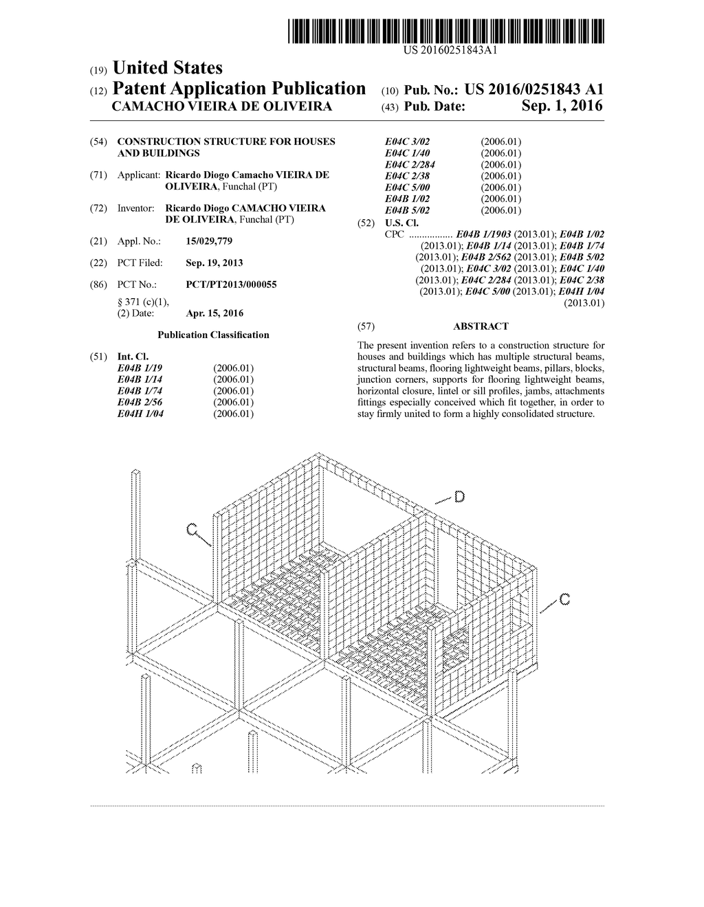 CONSTRUCTION STRUCTURE FOR HOUSES AND BUILDINGS - diagram, schematic, and image 01