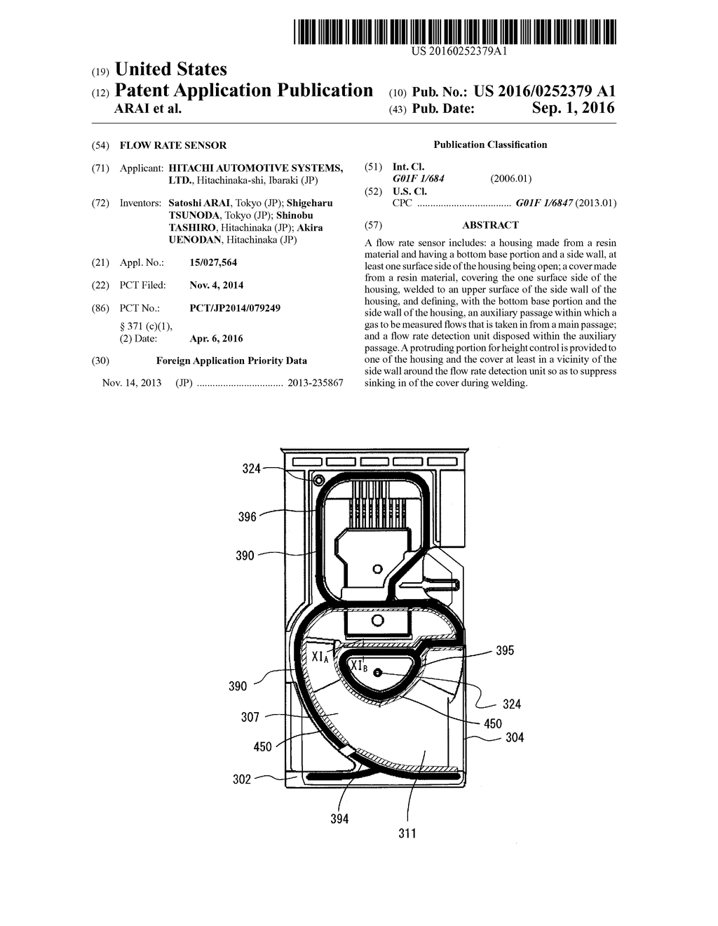 Flow Rate Sensor - diagram, schematic, and image 01