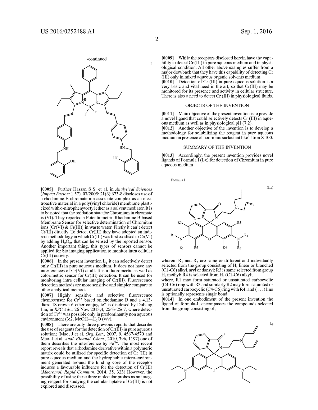 NOVEL LIGAND FOR DETECTION OF CHROMIUM (III) AND A PROCESS FOR THE     PREPARATION THEREOF - diagram, schematic, and image 11