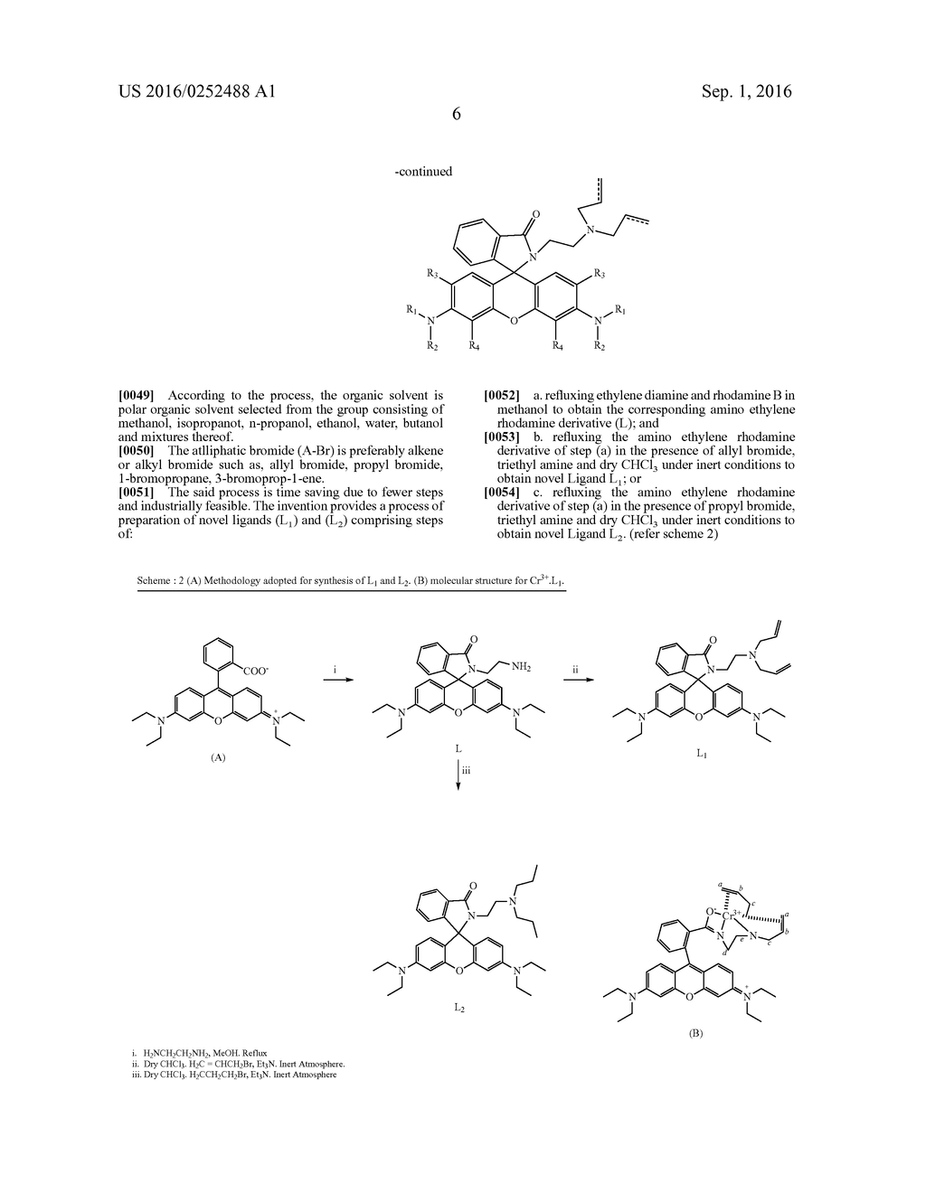 NOVEL LIGAND FOR DETECTION OF CHROMIUM (III) AND A PROCESS FOR THE     PREPARATION THEREOF - diagram, schematic, and image 15