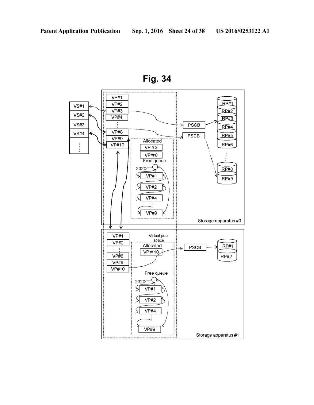 STORAGE SYSTEM INCLUDING MULTIPLE STORAGE APPARATUSES AND POOL     VIRTUALIZATION METHOD - diagram, schematic, and image 25