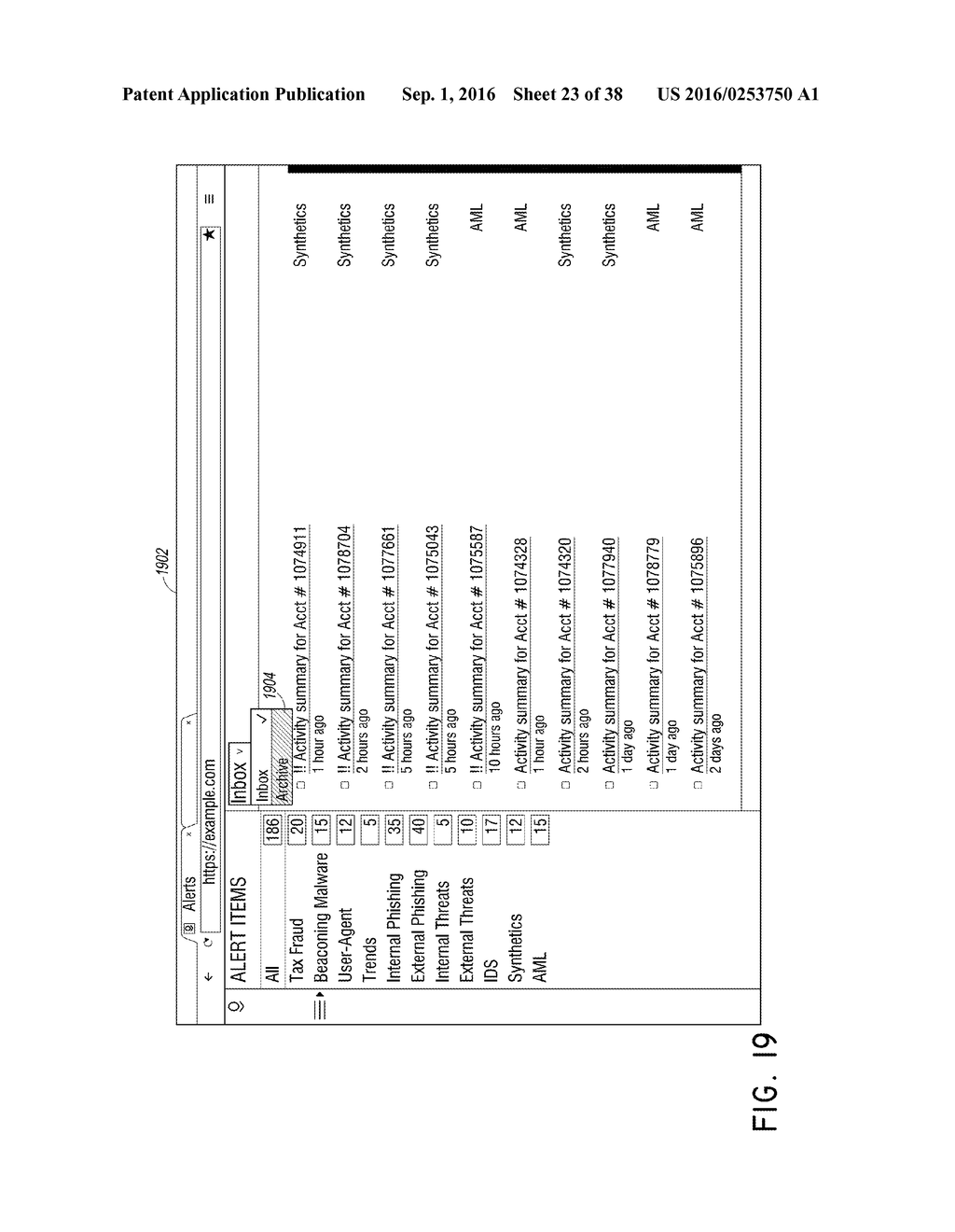 SYSTEMS AND USER INTERFACES FOR DYNAMIC AND INTERACTIVE INVESTIGATION OF     BAD ACTOR BEHAVIOR BASED ON AUTOMATIC CLUSTERING OF RELATED DATA IN     VARIOUS DATA STRUCTURES - diagram, schematic, and image 24
