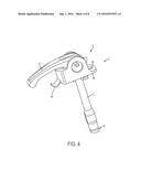 LEVER LOCK FOR DISPLAY STRUCTURES diagram and image