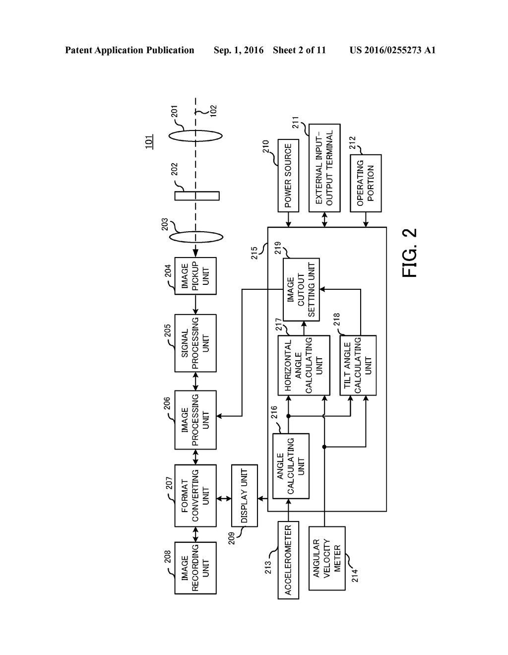 CONTROL APPARATUS, IMAGE PICKUP APPARATUS, CONTROL METHOD, AND     NON-TRANSITORY COMPUTER-READABLE STORAGE MEDIUM WHICH ARE CAPABLE OF     PERFORMING TILT CORRECTION - diagram, schematic, and image 03