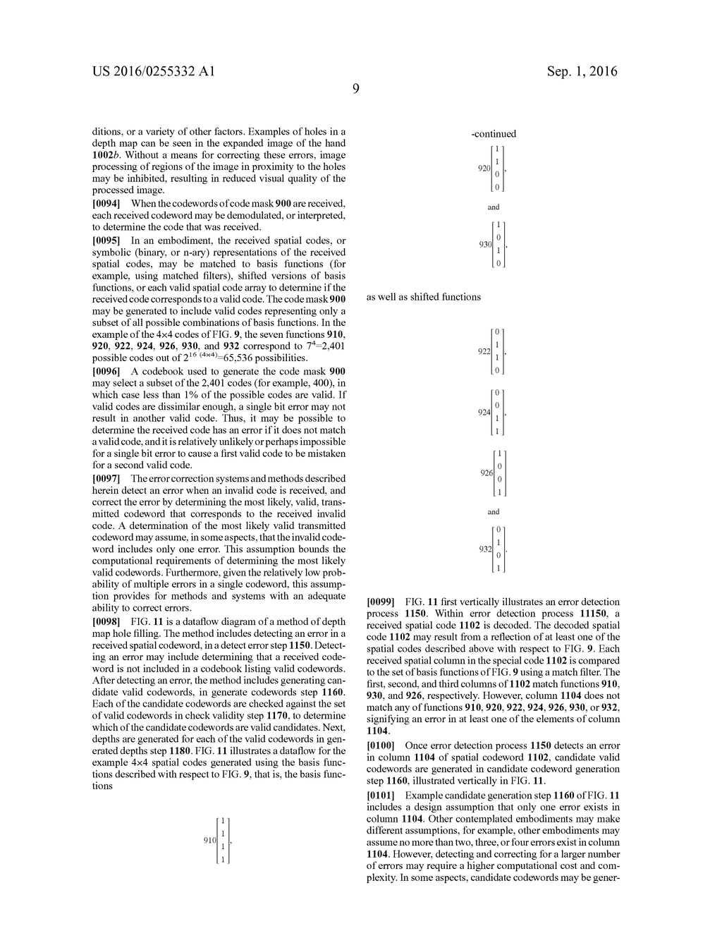 SYSTEMS AND METHODS FOR ERROR CORRECTION IN STRUCTURED LIGHT - diagram, schematic, and image 25