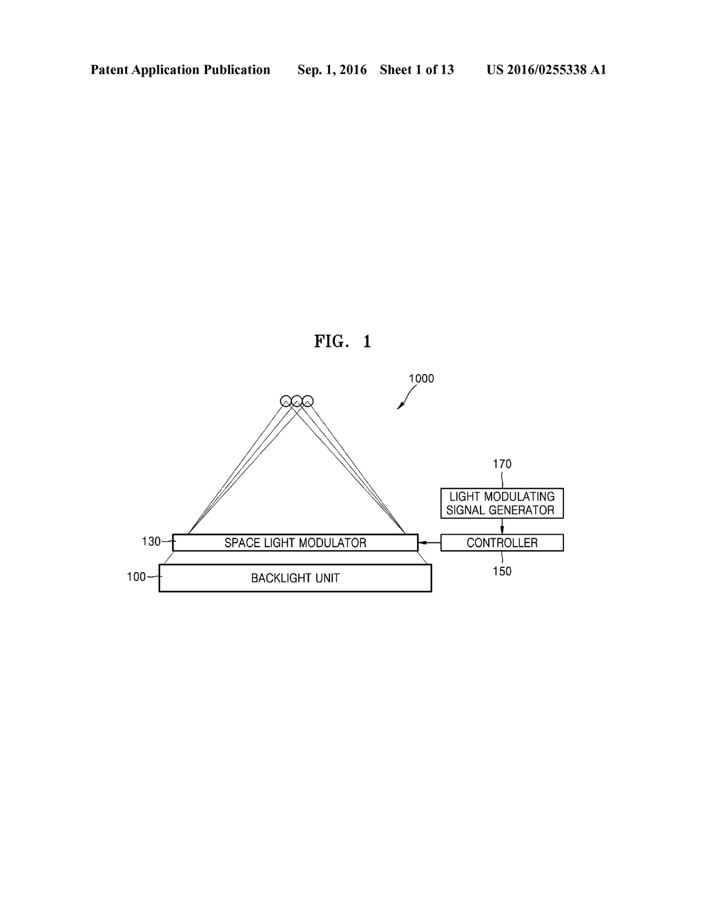 METHOD OF FORMING LIGHT MODULATING SIGNAL FOR DISPLAYING 3D IMAGE, AND     APPARATUS AND METHOD FOR DISPLAYING 3D IMAGE - diagram, schematic, and image 02