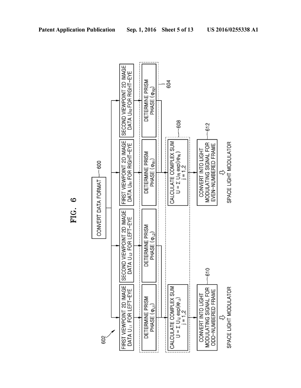 METHOD OF FORMING LIGHT MODULATING SIGNAL FOR DISPLAYING 3D IMAGE, AND     APPARATUS AND METHOD FOR DISPLAYING 3D IMAGE - diagram, schematic, and image 06