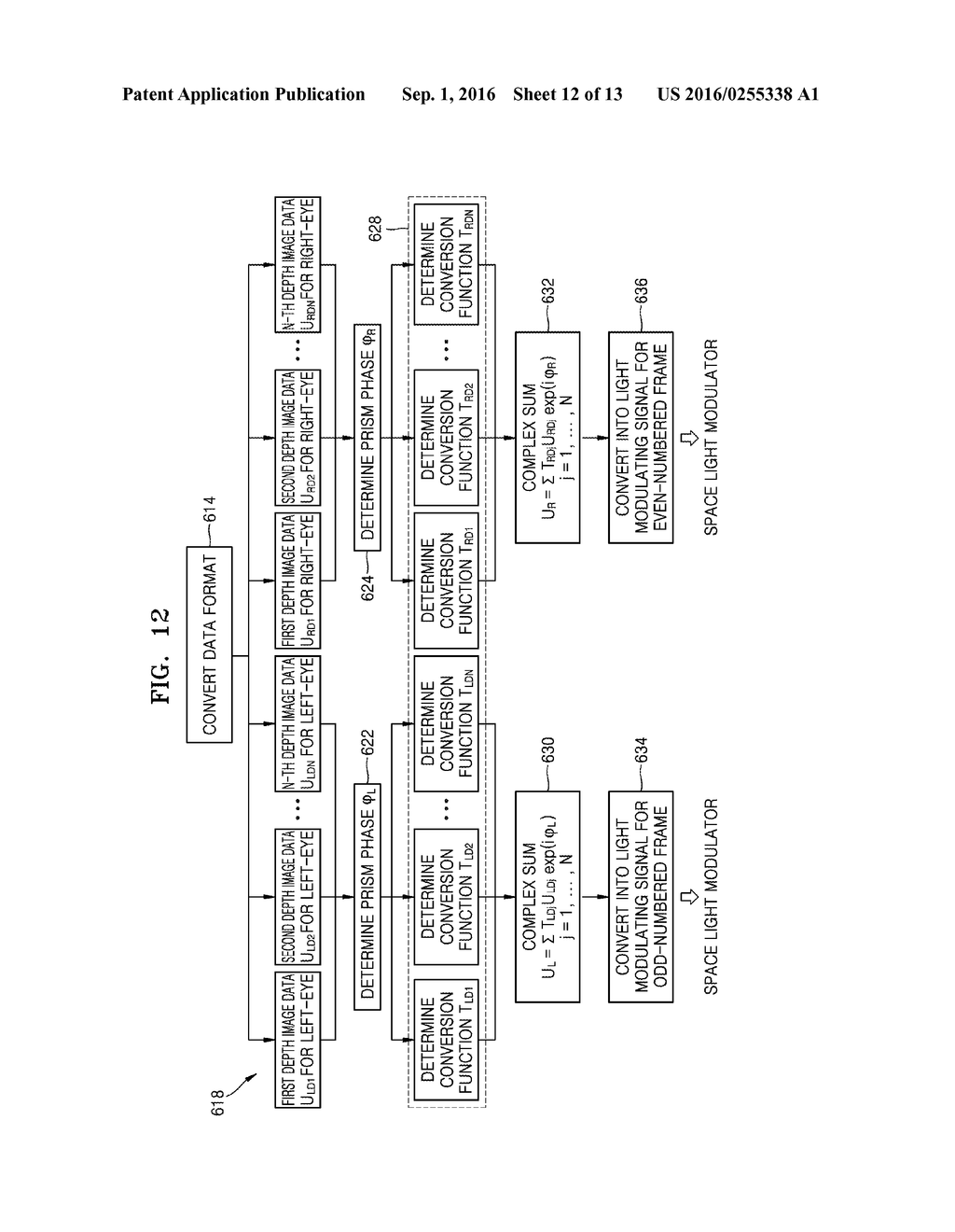 METHOD OF FORMING LIGHT MODULATING SIGNAL FOR DISPLAYING 3D IMAGE, AND     APPARATUS AND METHOD FOR DISPLAYING 3D IMAGE - diagram, schematic, and image 13