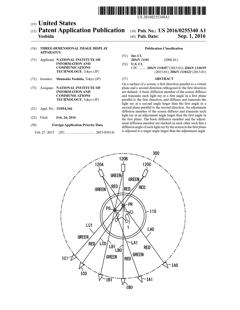 THREE-DIMENSIONAL IMAGE DISPLAY APPARATUS - diagram, schematic, and image 01