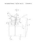 Refrigeration or freezing cabinet with lighting device arranged on cabinet     door diagram and image