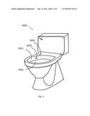 THERAPEUTIC LIGHT ENABLED TOILET AND METHODS FOR OPERATING A THERAPEUTIC     LIGHT SOURCE diagram and image