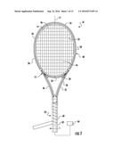 SPORTS RACQUET HANDLE ASSEMBLY AND PALLET CAP diagram and image