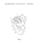 Disc brake pad retention system and mounting method diagram and image