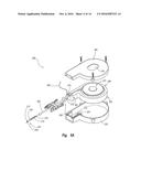 DISENGAGABLE CAM SYSTEM FOR TISSUE PUNCTURE CLOSURE DEVICE AND METHODS diagram and image