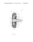 TOOL FREE BOLT SYSTEM FOR A SAW BLADE diagram and image