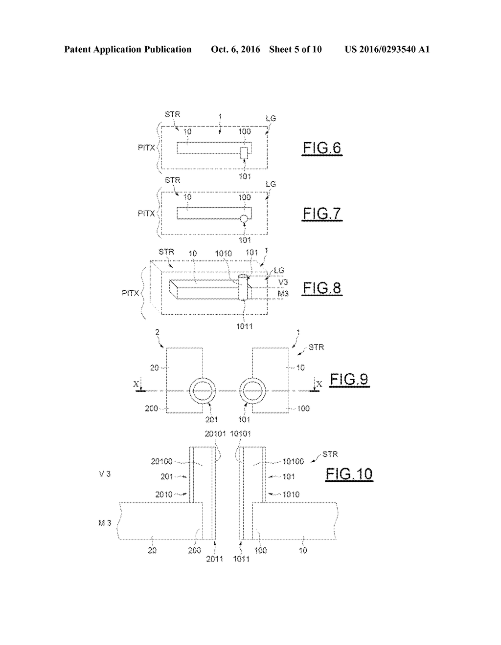 Metallic Device Having Mobile Element in a Cavity of the BEOL of an     Integrated Circuit - diagram, schematic, and image 06