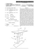 TELESCOPIC LEG FOR A TABLE diagram and image