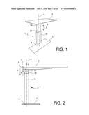 TELESCOPIC LEG FOR A TABLE diagram and image