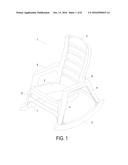 STACKABLE MOLDED PLASTIC ROCKING CHAIR diagram and image