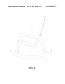 STACKABLE MOLDED PLASTIC ROCKING CHAIR diagram and image