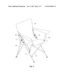 Chair Frame Structure of Foldable Chair diagram and image