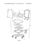 Seating Components with Laminated Bonding Material diagram and image