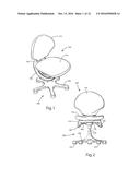 CHAIR WITH COUPLING COMPANION STOOL BASE diagram and image