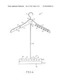 CLOTHES HANGER WITH BASE diagram and image