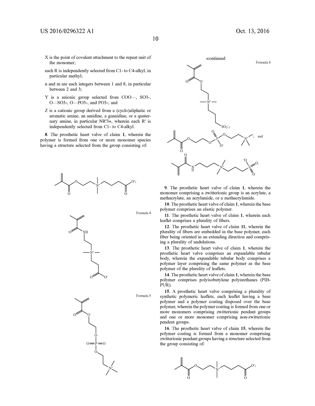 SYNTHETIC HEART VALVES COMPOSED OF ZWITTERIONIC POLYMERS - diagram, schematic, and image 15