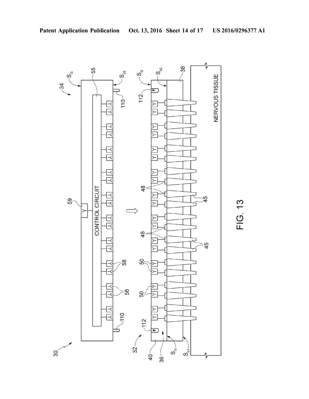 IMPLANTABLE MODULAR SYSTEM FOR A SYSTEM FOR ELECTRICALLY STIMULATING A     BIOLOGICAL TISSUE - diagram, schematic, and image 15