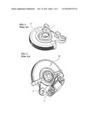 AIR VENT DIAL FOR AUTOMOBILE diagram and image