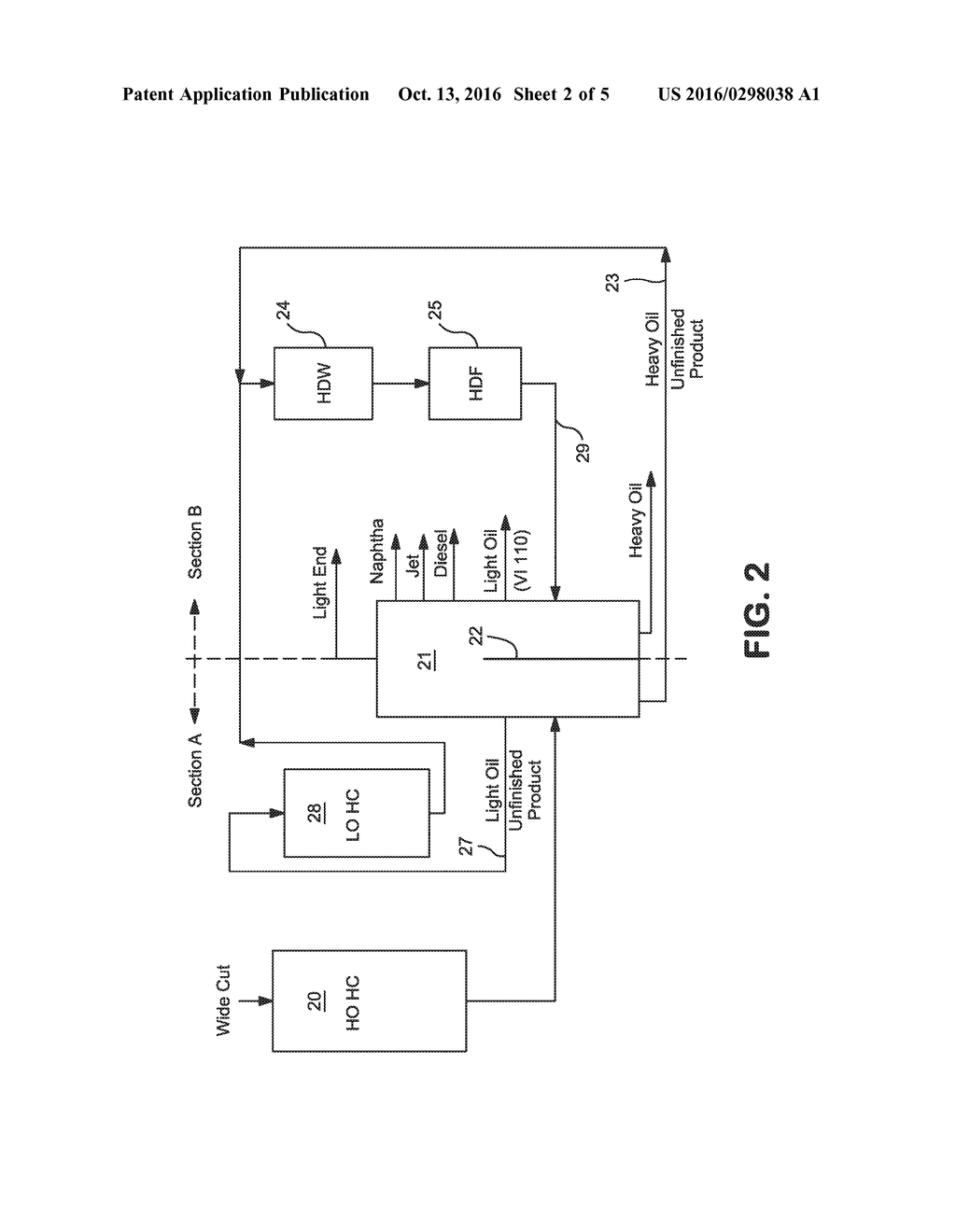 HYDROCRACKING PROCESS FOR HIGH YIELDS OF HIGH QUALITY LUBE PRODUCTS - diagram, schematic, and image 03