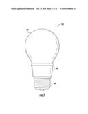 LED BULB WITH DOWN-REFLECTING OPTIC diagram and image