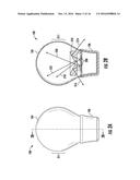 LED BULB WITH DOWN-REFLECTING OPTIC diagram and image