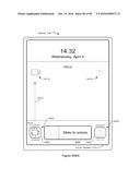 DEVICE, METHOD, AND GRAPHICAL USER INTERFACE FOR ACCESSING AN APPLICATION     IN A LOCKED DEVICE diagram and image