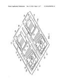 FLIPPABLE LEADFRAME FOR PACKAGED ELECTRONIC SYSTEM HAVING VERTICALLY     STACKED CHIPS AND COMPONENTS diagram and image