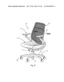 Chair Assembly with Upholstery Covering diagram and image