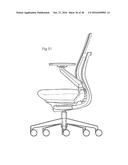 Chair Assembly with Upholstery Covering diagram and image