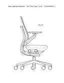 Chair Assembly with Upholstery Covering diagram and image