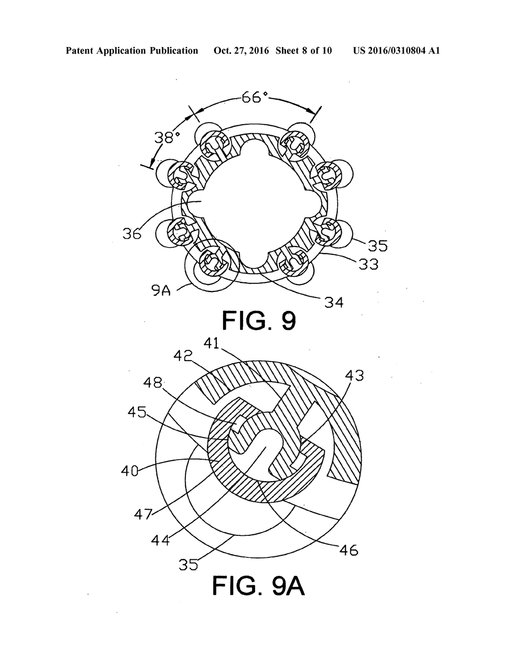 INTERACTIVE TENNIS RACKET WITH SPLIT HEAD, FLEXIBLE SPHERICAL JOINTS AND     STRINGS TENSION MECHANISM - diagram, schematic, and image 09