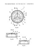 Valvular Closure Element, Closure Cap Comprising The Valvular Closure     Element, And A Method And An Apparatus For Manufacturing The Valvular     Closure Element diagram and image