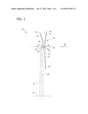 SYSTEM FOR INSTALLING A CABLE IN A TOWER OF A WIND TURBINE AND METHOD     THEREFOR diagram and image